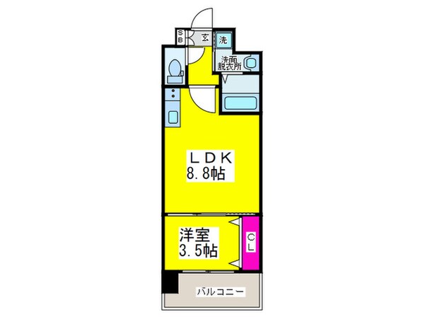 レクシア堺東の物件間取画像